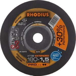 Trennscheibe XT38 180 x 1,5mm ger. Rhodius