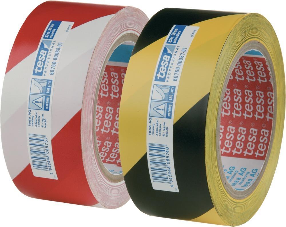 Tesa 60760 gelb / schwarzWarnband 33mx50mm 1 Tesa 60760 gelb / schwarzWarnband 33mx50mm