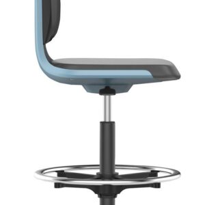 Stuhl Labsit 4 blau Integr.Schaum,m.Rollen