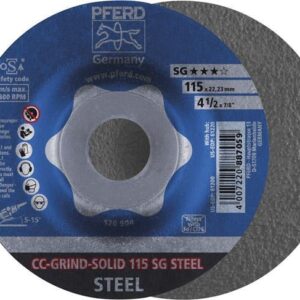 Schleifscheibe CC-Grind Solid SG STEEL 115mm PFERD
