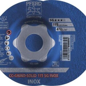 Schleifscheibe CC-Grind Solid SG INOX 115mm PFERD