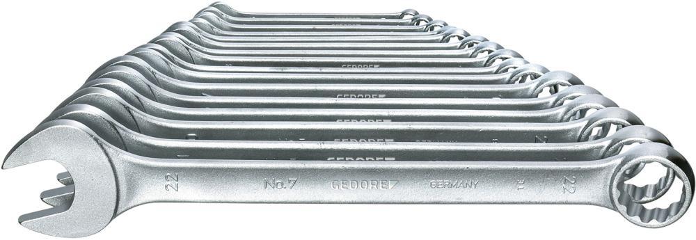Ringmaulschlüssel-Satz DIN3113A 6-22mm 17-teiligGEDORE 1 Ringmaulschlüssel-Satz DIN3113A 6-22mm 17-teiligGEDORE
