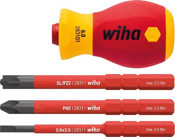Bithalter-Satz slimVario VDE 4-teilig Wiha 1 Bithalter-Satz slimVario VDE 4-teilig Wiha