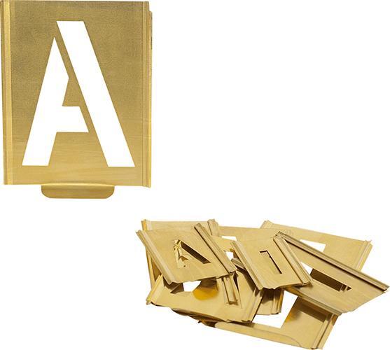 Signierschablone A-Z Schrifthöhe 50mm TURNUS 1 Signierschablone A-Z Schrifthöhe 50mm TURNUS