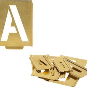 Signierschablone A-Z Schrifthöhe 70mm TURNUS