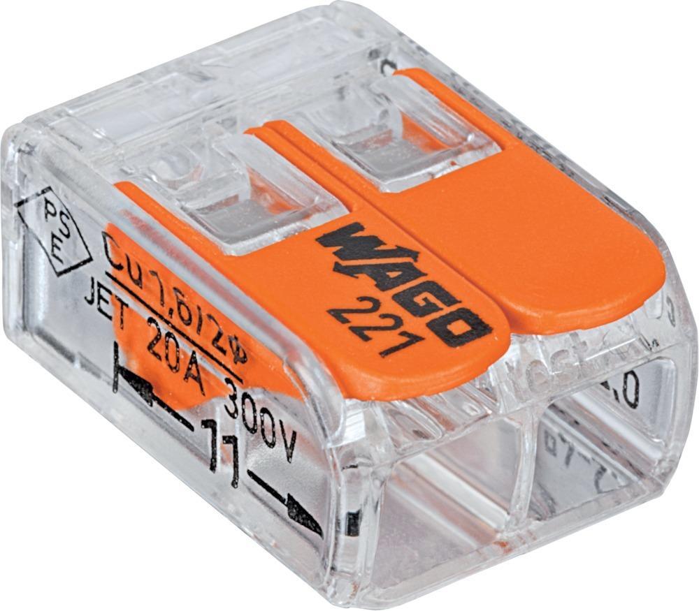 Wago-COMPACT-Klemme 2 x 0,2-4qmm transparent 1 Wago-COMPACT-Klemme 2 x 0,2-4qmm transparent