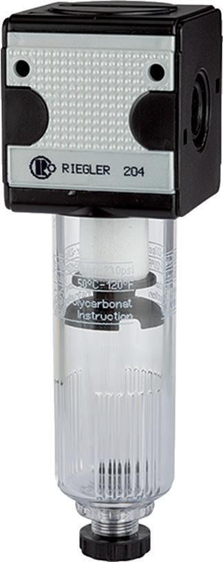Filter multifix mit Polycarbonatbehälter 16bar BG1 G1/4" RIEGLER 1 Filter multifix mit Polycarbonatbehälter 16bar BG1 G1/4" RIEGLER