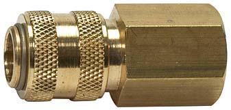 SchnellverschlusskupplungNW 5, Messing, connect-line, IG G1/4" R 1 SchnellverschlusskupplungNW 5, Messing, connect-line, IG G1/4" R