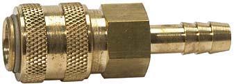SchnellverschlusskupplungNW 5, Messing, connect-line, Tülle 9mm 1 SchnellverschlusskupplungNW 5, Messing, connect-line, Tülle 9mm
