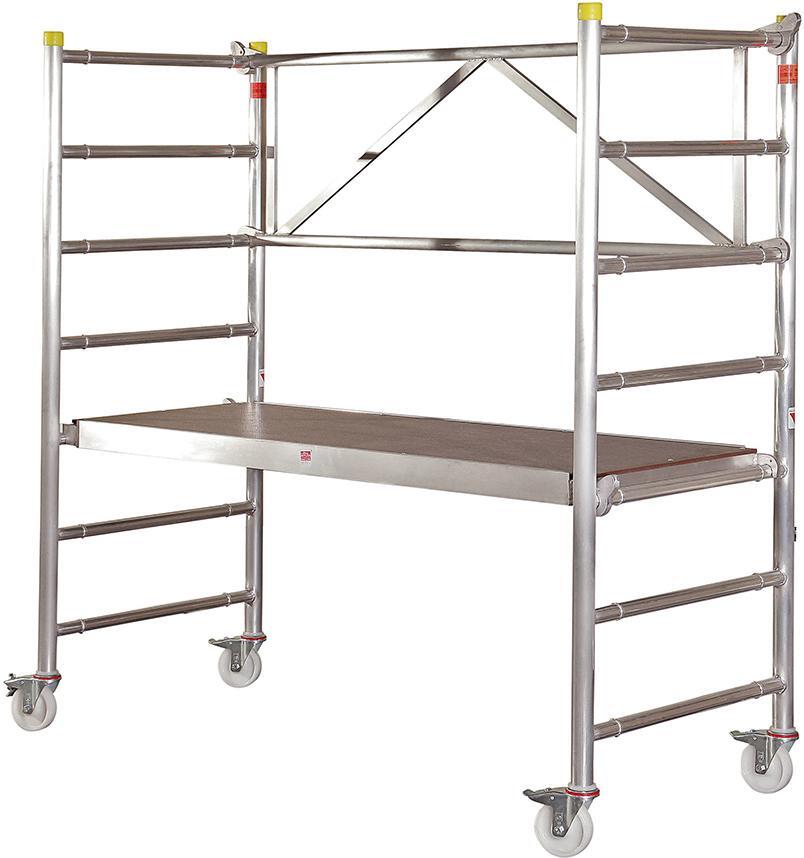 Alu-Rollgerüst Typ Boy 1 Länge 1,80m, Breite 0,79m 1 Alu-Rollgerüst Typ Boy 1 Länge 1,80m, Breite 0,79m