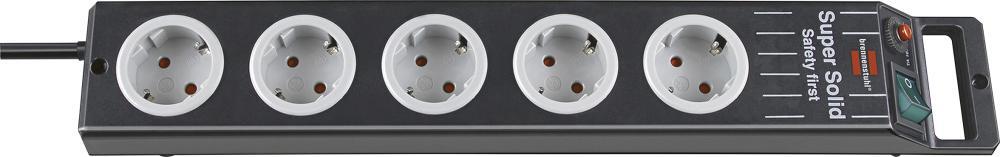 Steckdosenleiste SuperSolid 5-fach H05VV-F3G1,5 2,5m brennenstuh 1 Steckdosenleiste SuperSolid 5-fach H05VV-F3G1,5 2,5m brennenstuh