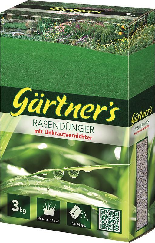 Rasendünger +Unkrautvern.3 kg Gärtners 1 Rasendünger +Unkrautvern.3 kg Gärtners