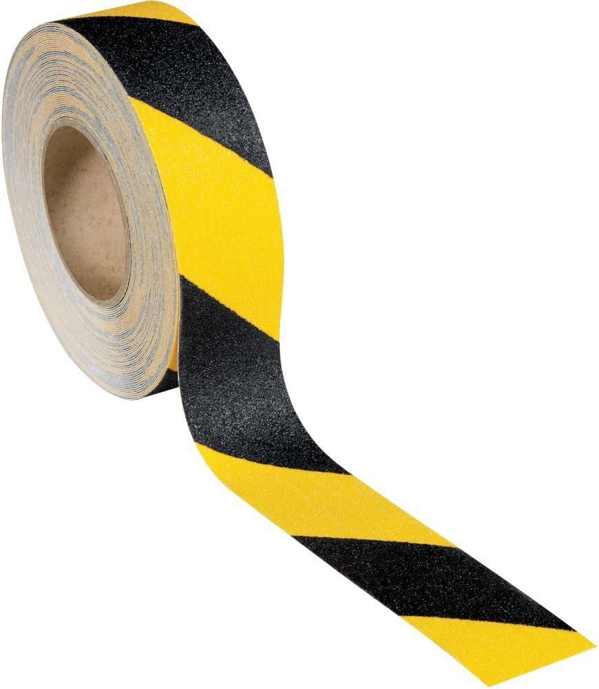 Antirutschband 50mmx18,25m schwarz/gelb 1 Antirutschband 50mmx18,25m schwarz/gelb
