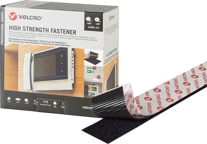VELCRO Klettband High Strength Fastener 50mm x 5m, schwarz 1 VELCRO Klettband High Strength Fastener 50mm x 5m, schwarz