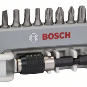 11‑teiliges Schrauberbit-Set inkl. Bithalter PH/PZ/T/S. Für Bohrmaschinen