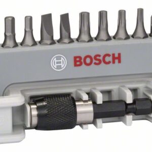 11‑teiliges Schrauberbit-Set inkl. Bithalter PH/PZ/T/S/HEX. Für Bohrmaschinen