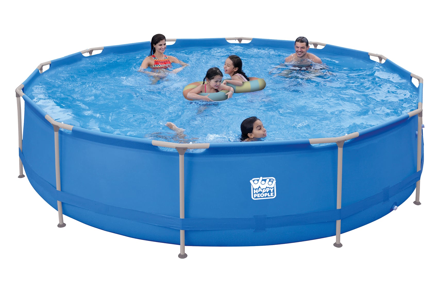 Stahlrahmenpool-Set mit Filterpumpe, blau 1 Stahlrahmenpool-Set mit Filterpumpe, blau
