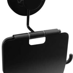 3in1 WC-Papierhalter Comfort Stahl schwarzBreite 135 mm
