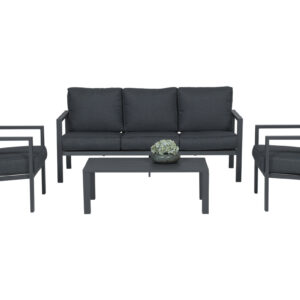 Springs Loungeset 4-tlg., carbon black/reflex black