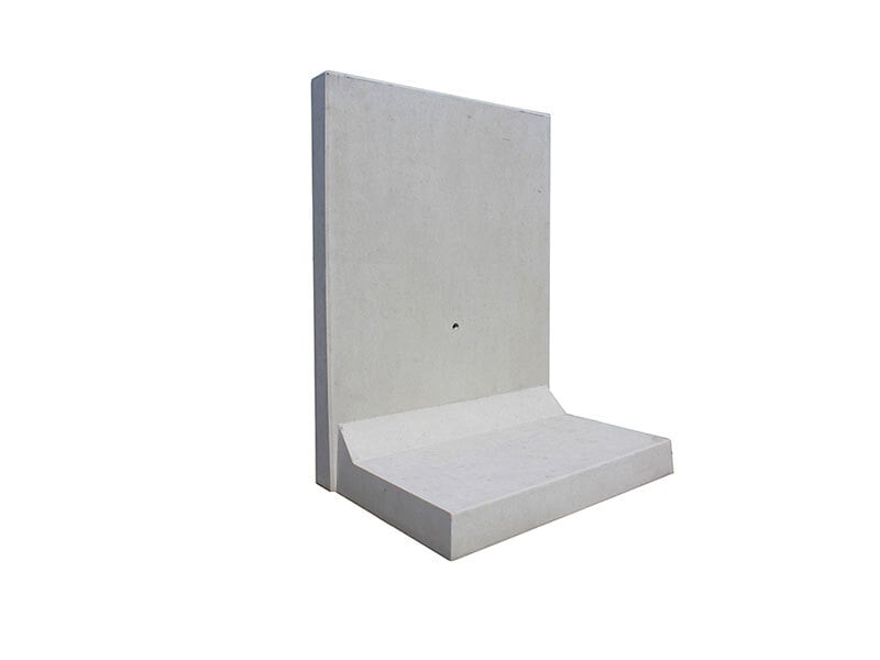 L-Stein bewehrt, 12cm, grau 1 L-Stein bewehrt, 12cm, grau