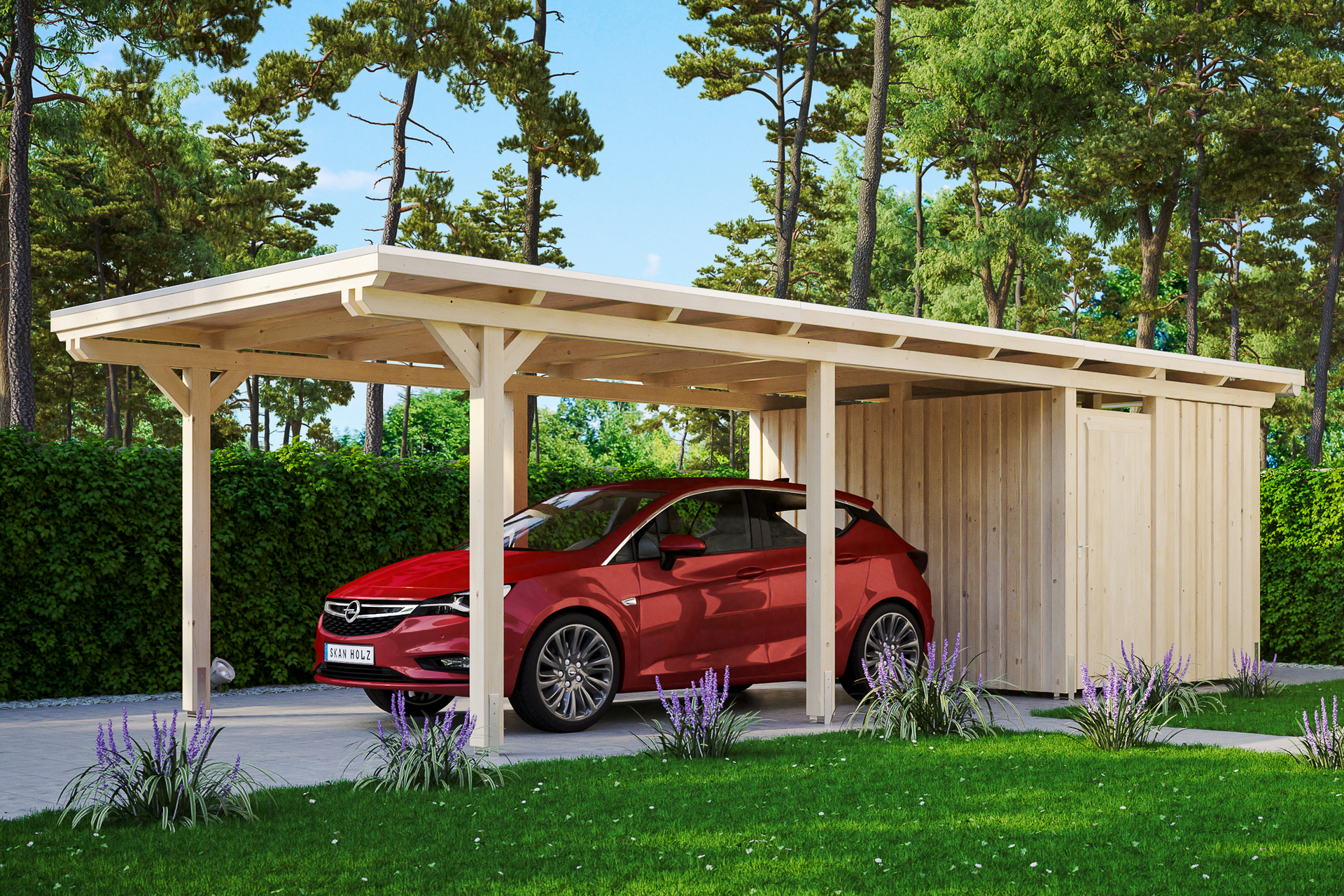 Carport Emsland m. Abstellraum 1 Carport Emsland m. Abstellraum