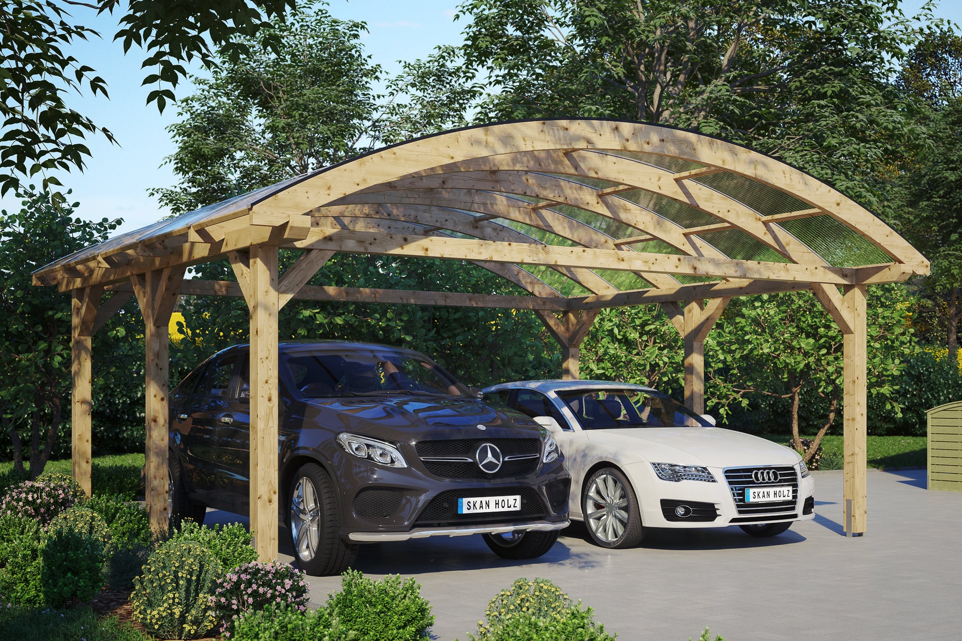 Carport Franken Leimholz 1 Carport Franken Leimholz