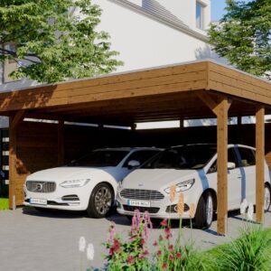 Carport Friesland Set m. Rück- und Seitenwand