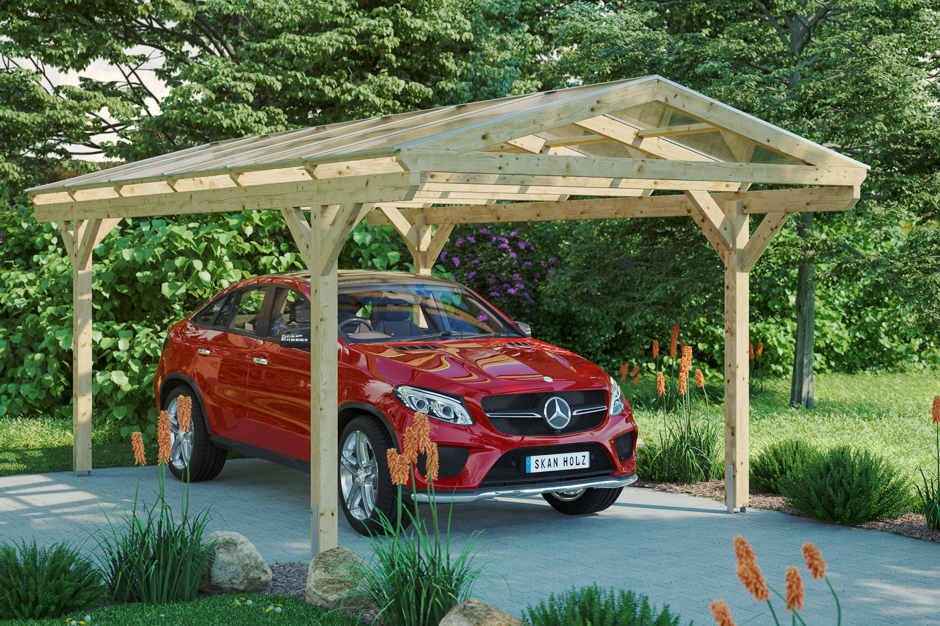 Carport Westerwald 1 Carport Westerwald