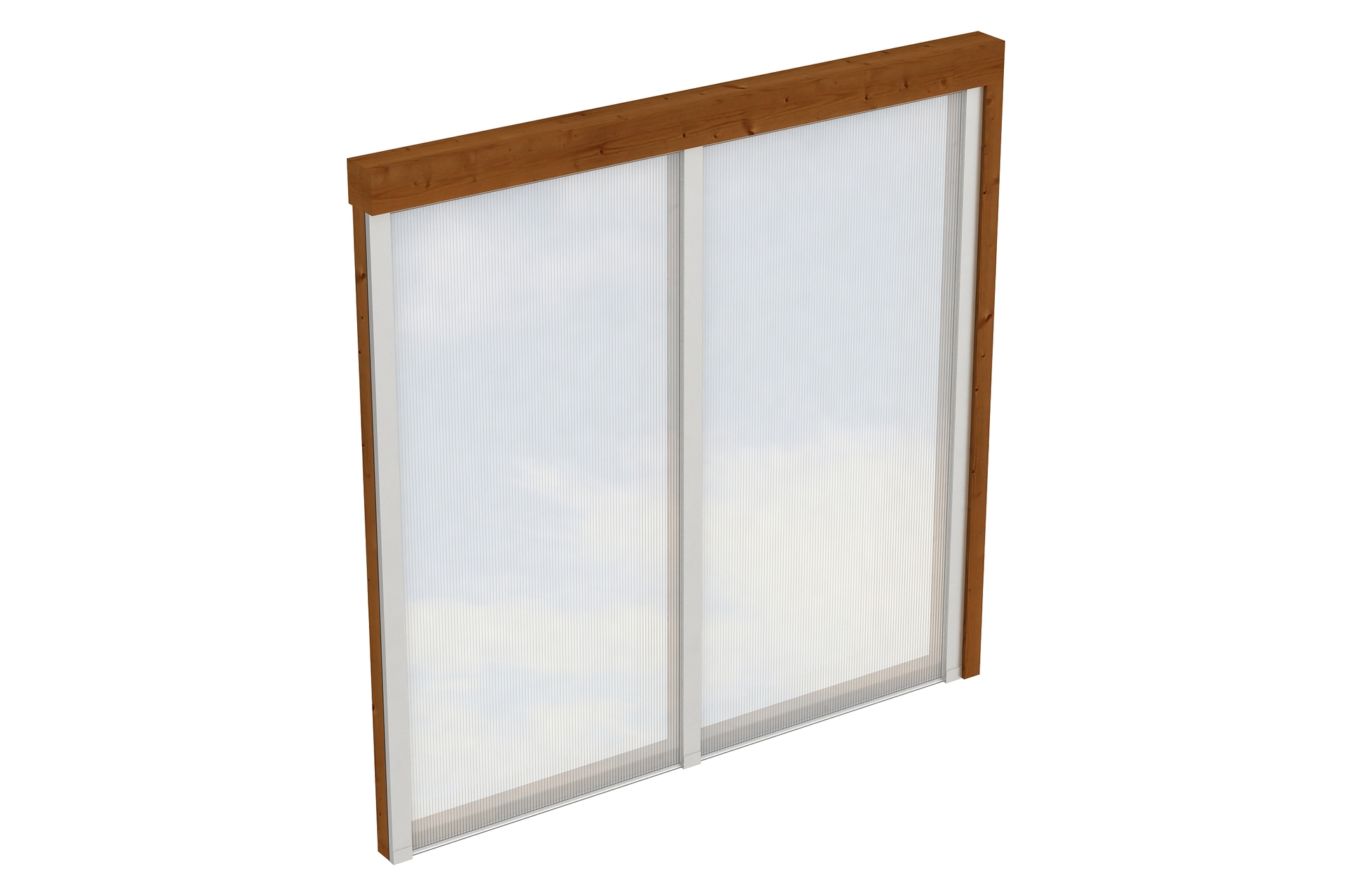 Seitenwand m. Polycarbonatplatten Douglasie 1 Seitenwand m. Polycarbonatplatten Douglasie