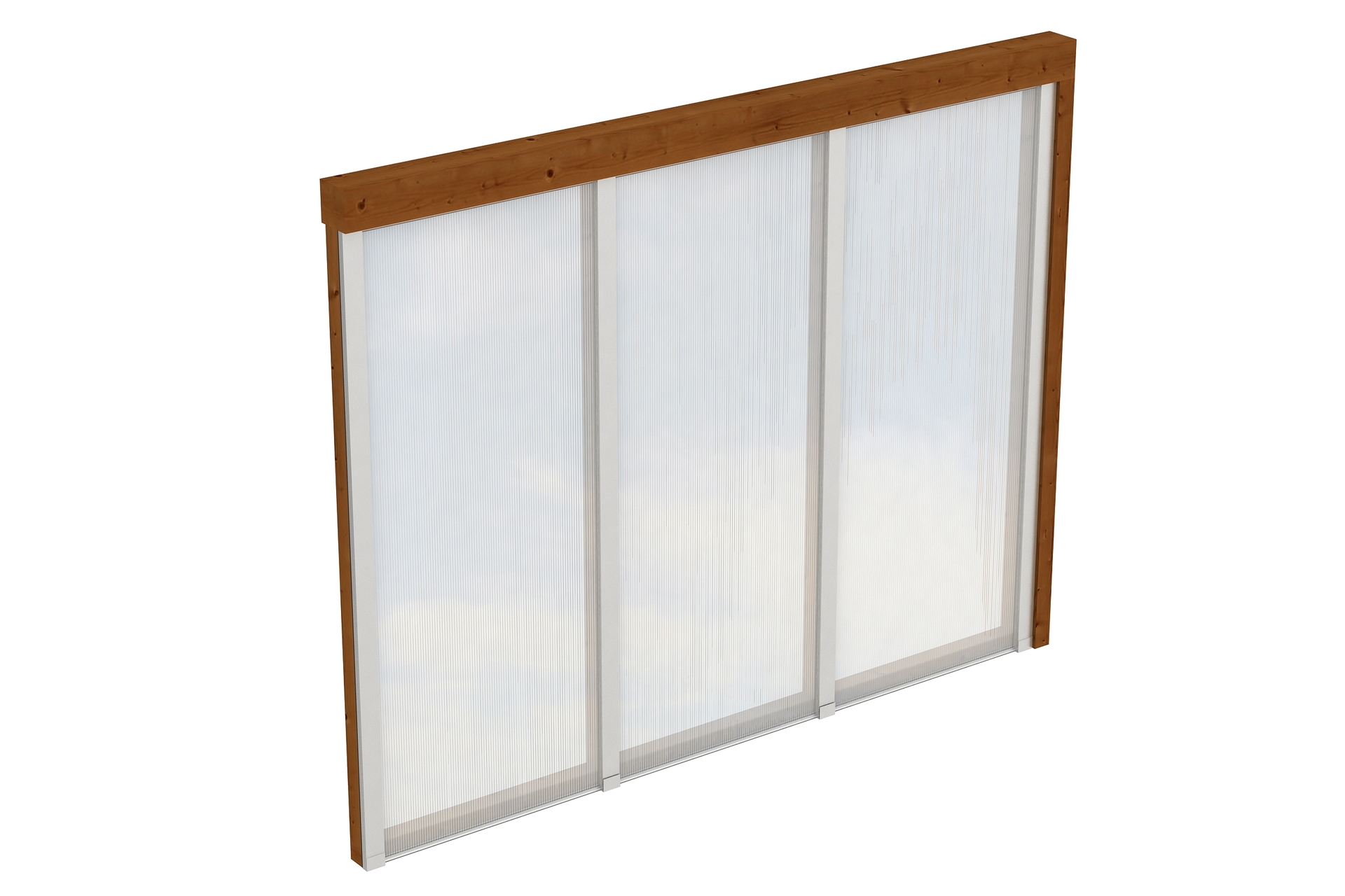 Seitenwand m. Polycarbonatplatten Douglasie 1 Seitenwand m. Polycarbonatplatten Douglasie