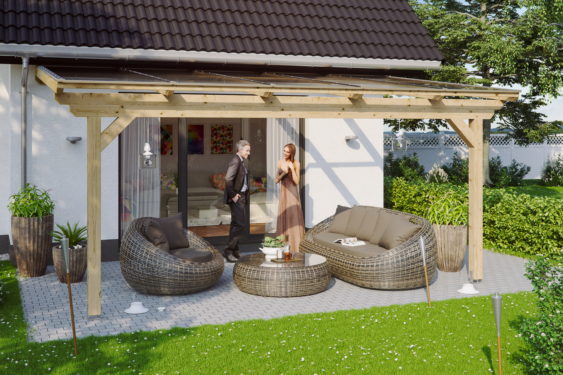 Terrassenüberdachung Ancona 1 Terrassenüberdachung Ancona