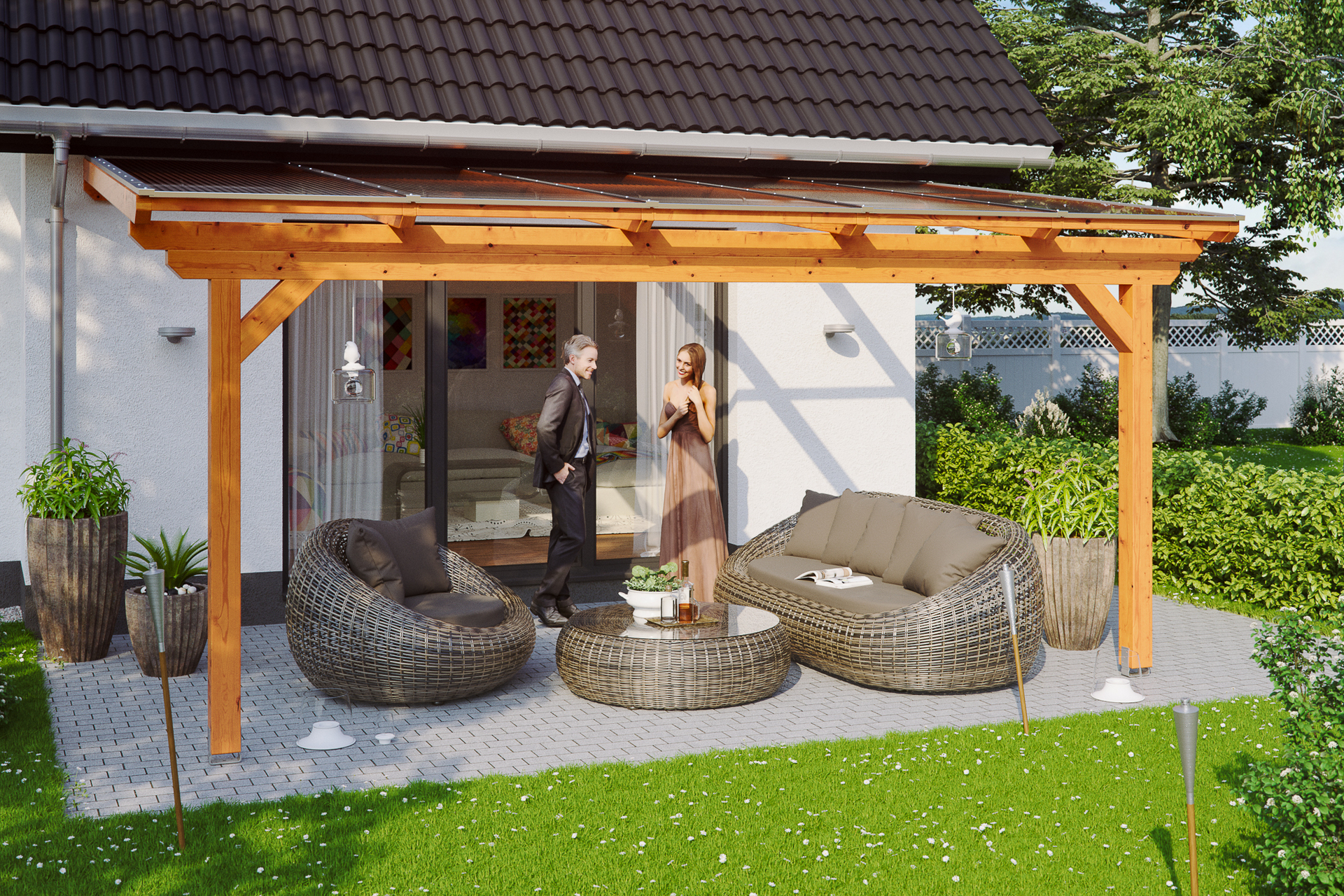 Terrassenüberdachung Ancona 1 Terrassenüberdachung Ancona
