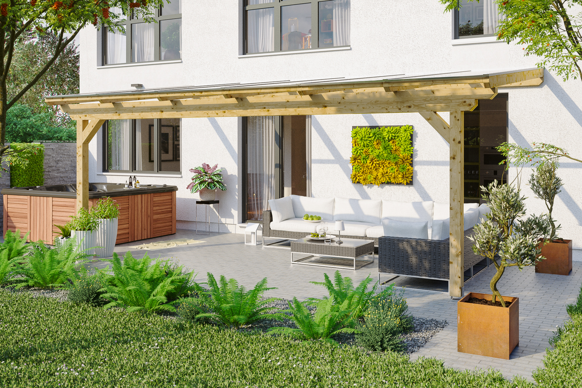 Terrassenüberdachung Ancona 1 Terrassenüberdachung Ancona