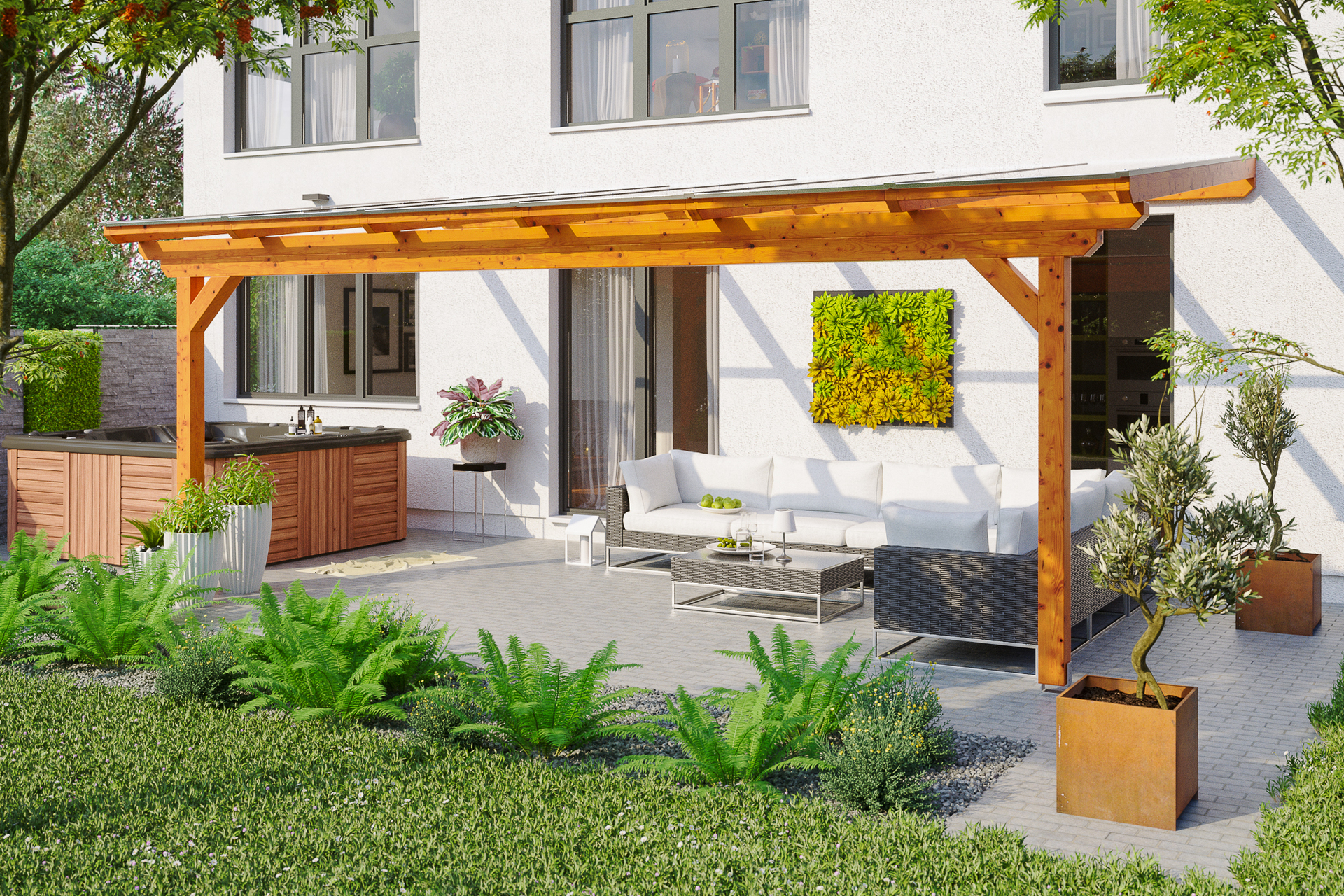 Terrassenüberdachung Ancona 1 Terrassenüberdachung Ancona
