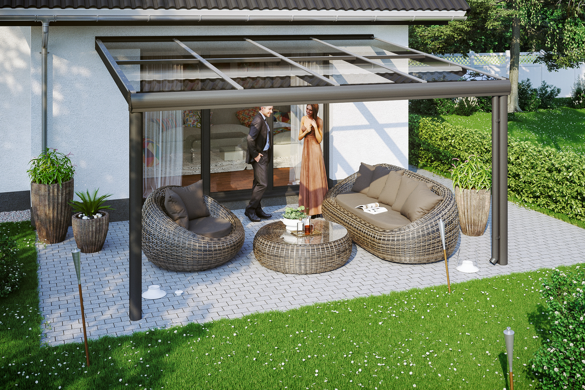 Terrassenüberdachung Modena 1 Terrassenüberdachung Modena