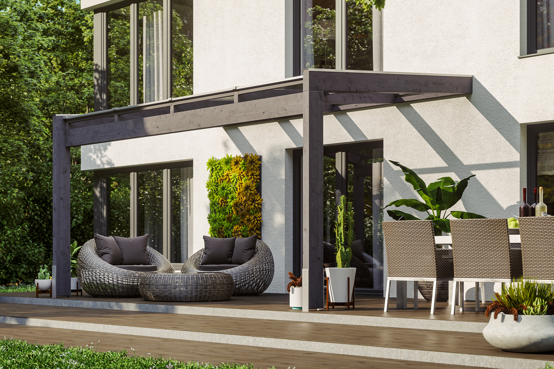 Terrassenüberdachung Novara 1 Terrassenüberdachung Novara