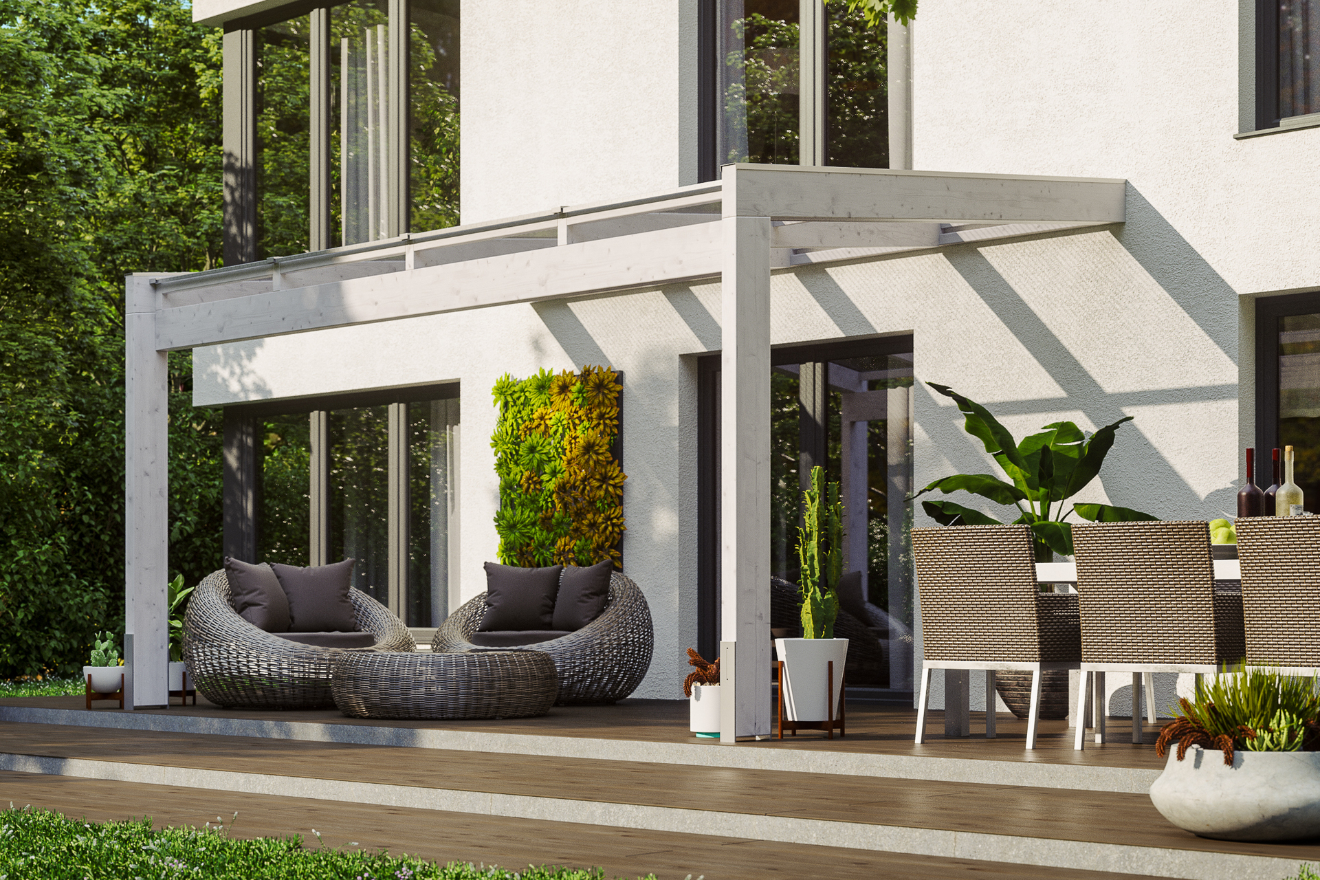 Terrassenüberdachung Novara 1 Terrassenüberdachung Novara