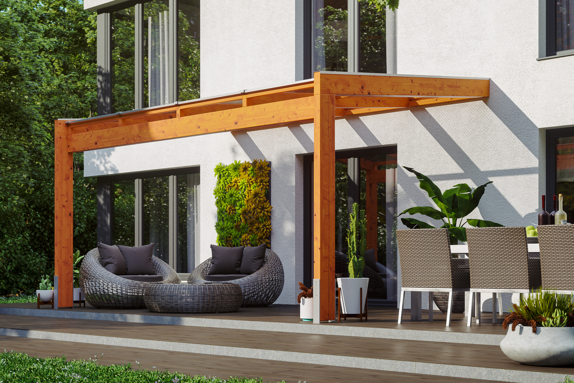 Terrassenüberdachung Novara 1 Terrassenüberdachung Novara
