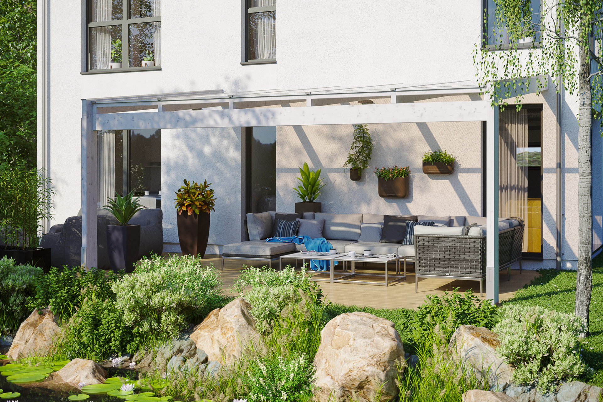 Terrassenüberdachung Novara 1 Terrassenüberdachung Novara