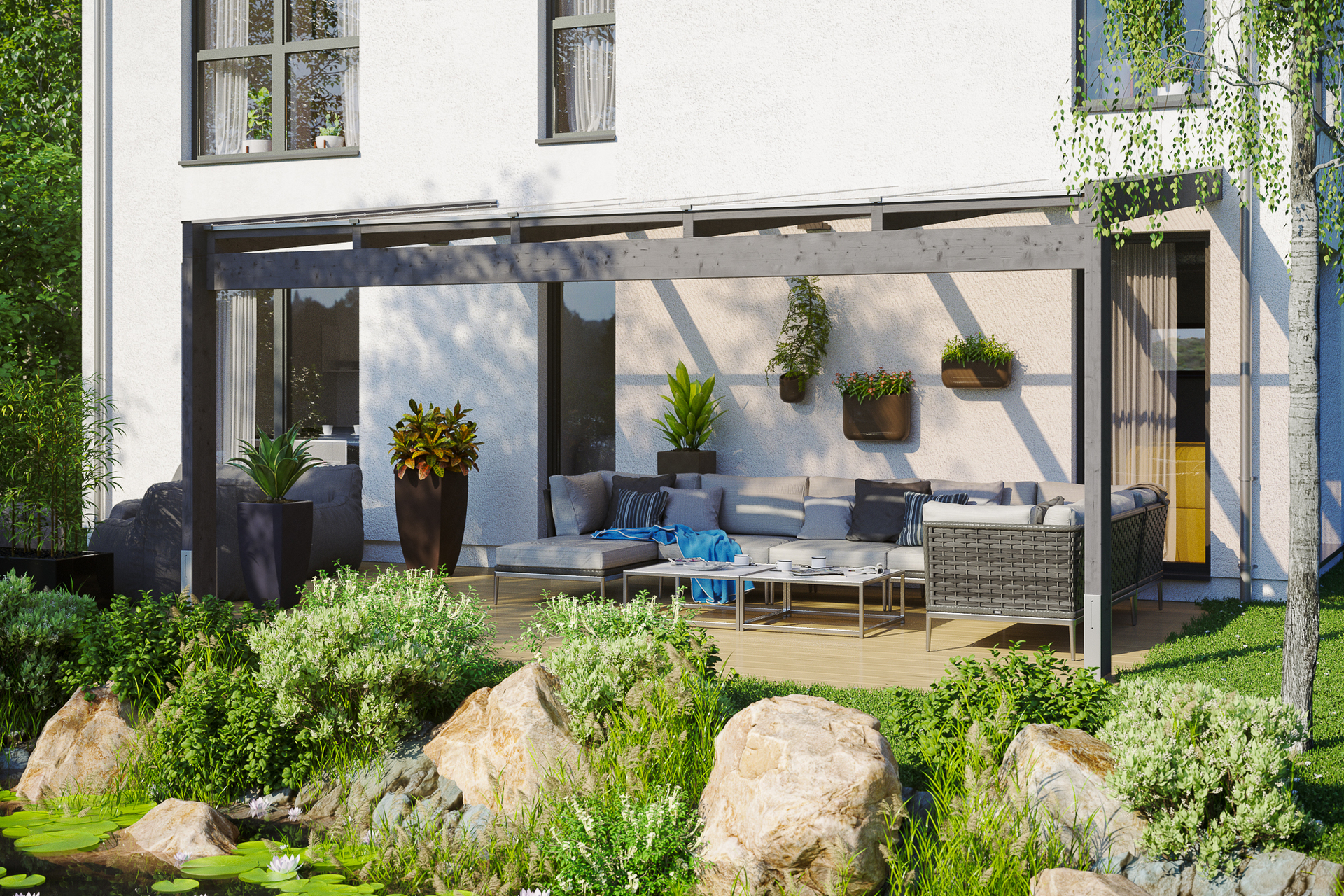 Terrassenüberdachung Novara 1 Terrassenüberdachung Novara