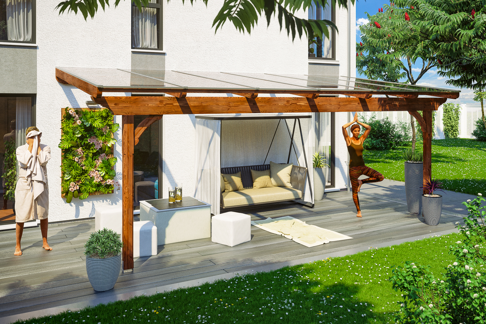 Terrassenüberdachung Ravenna 1 Terrassenüberdachung Ravenna