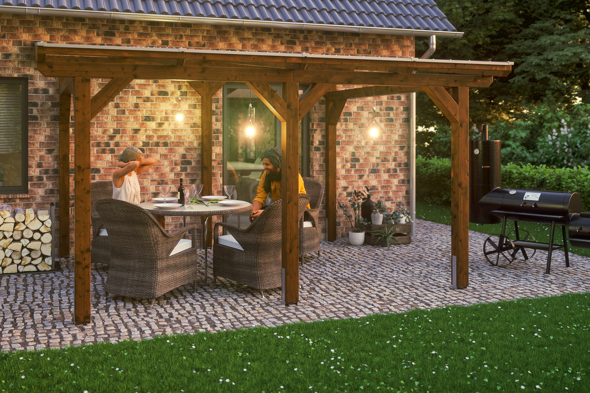 Terrassenüberdachung Siena 1 Terrassenüberdachung Siena