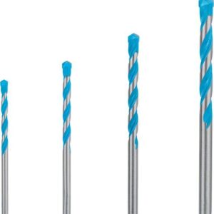 EXPERT MultiConstruction CYL-9 Bohrer-Set, 4/5/6/8 mm, 4-tlg.. Für Dreh- und Schlagbohrer