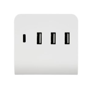 USB-Ladegerät Quad 3+1-fach weiß