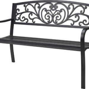 Metall-Gartenbank