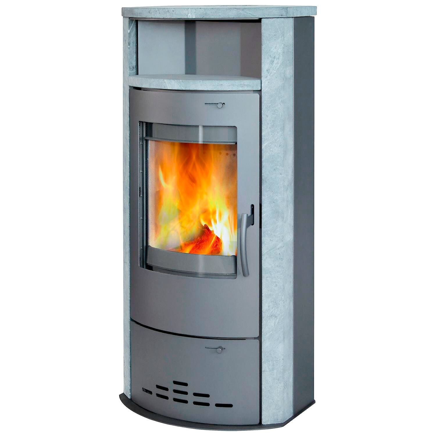 Thermia Kaminofen Dortmund, 7,0kW, Stahl/Naturstein, grau Dauerbrand 1 Thermia Kaminofen Dortmund, 7,0kW, Stahl/Naturstein, grau Dauerbrand
