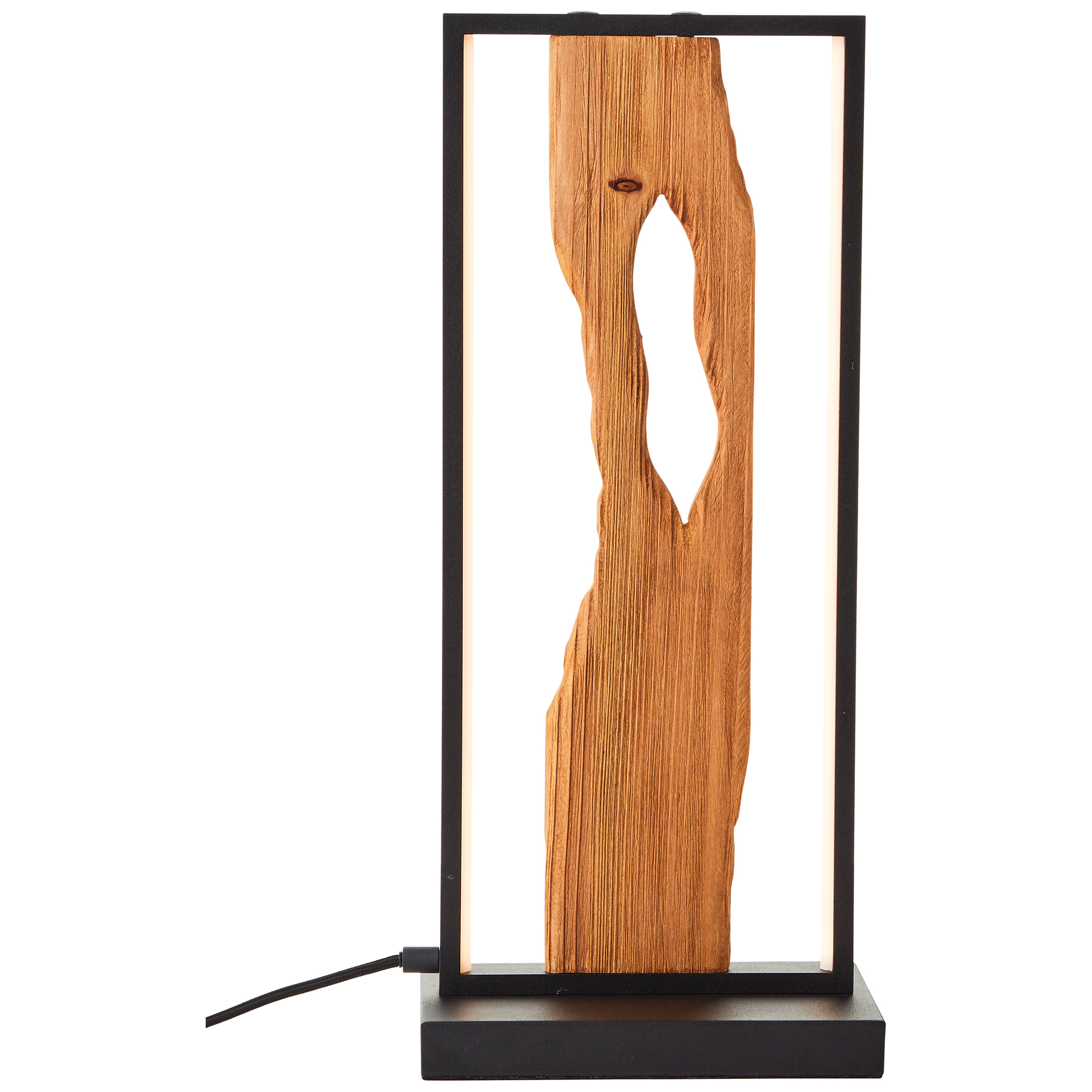 Chaumont LED Tischleuchte schwarz/holz H50cm 1 Chaumont LED Tischleuchte schwarz/holz H50cm