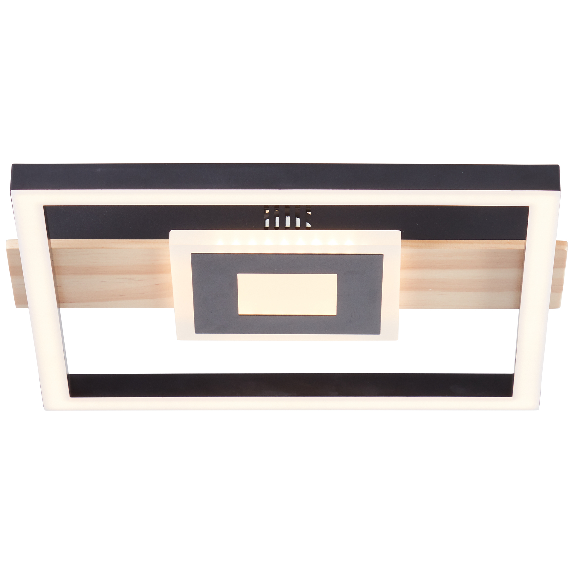 Baldo LED Deckenleuchte schwarz/holz 1 Baldo LED Deckenleuchte schwarz/holz