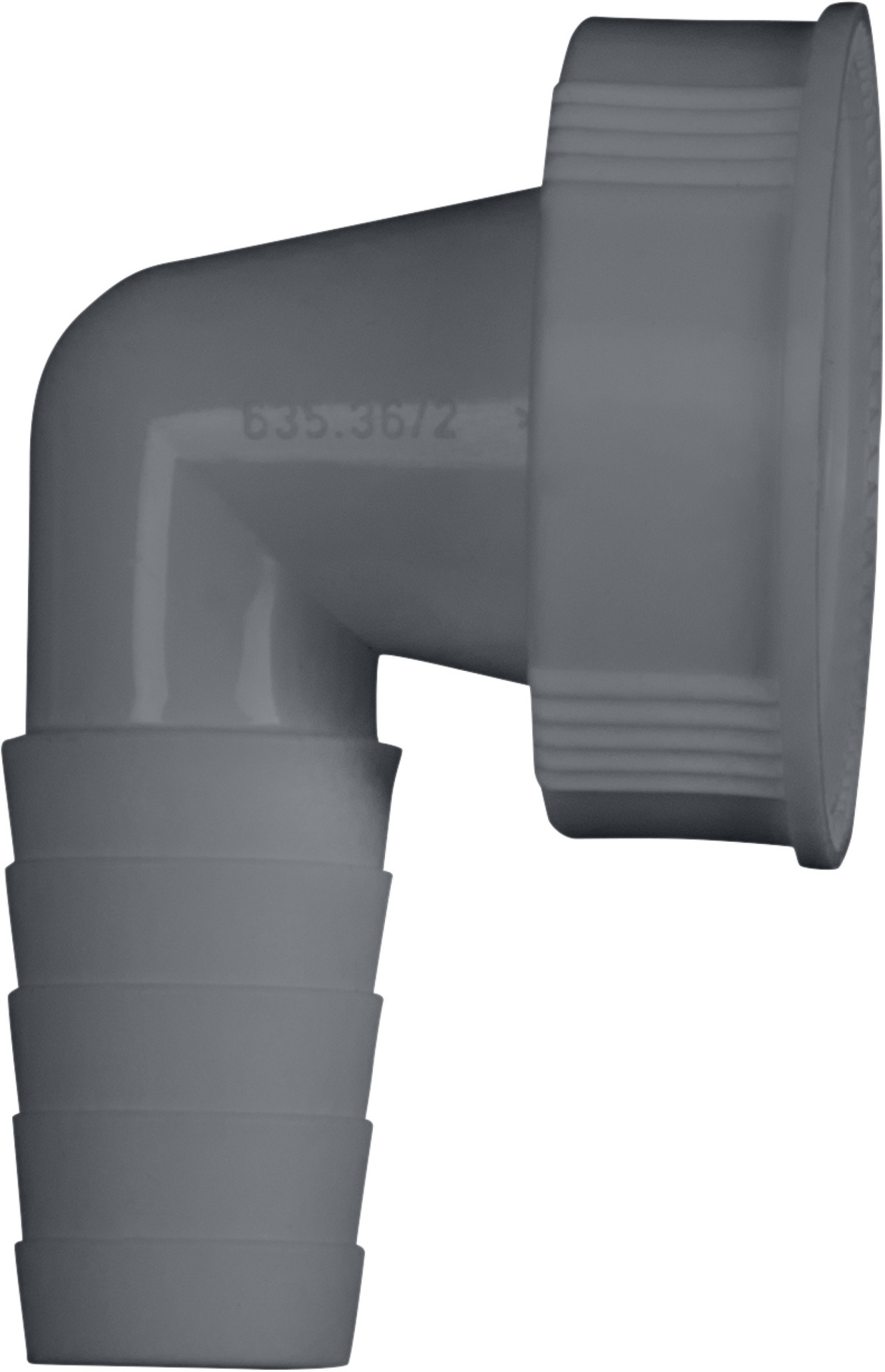 Kunststoff-Winkel-Schlauchanschluß 11/4" 1 Kunststoff-Winkel-Schlauchanschluß 11/4"