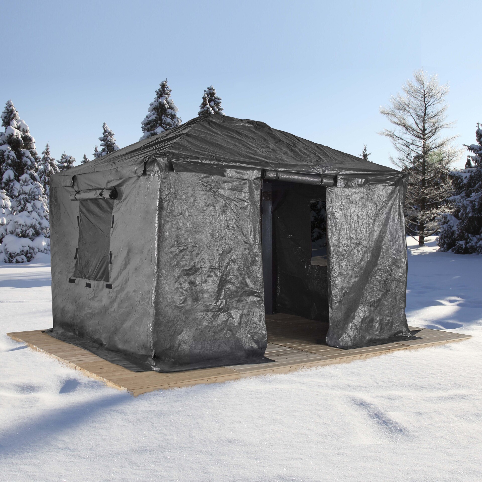 Winterabdeckung für Pavillon 12x20 1 Winterabdeckung für Pavillon 12x20